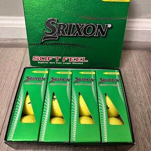 Srixon Soft Feel Golf Balls - Yellow (12 Pack)